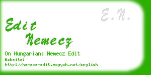 edit nemecz business card